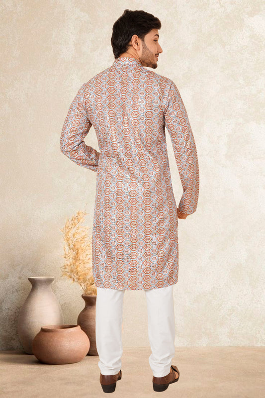 ABHIRNAV RANGOLI COLOUR PRINTED KURTA FOR MEN