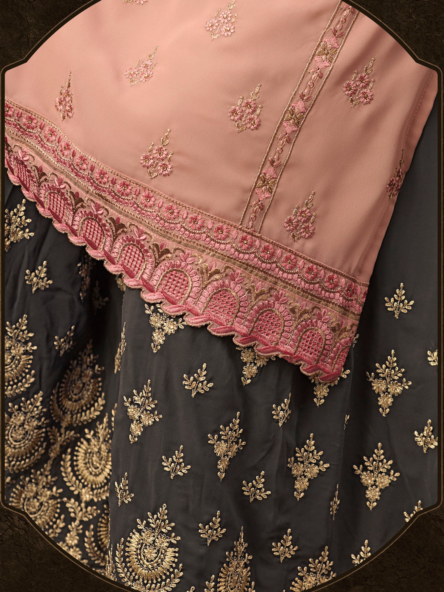 Premium Embroidered Sharara Suit Set | Luxury Party Wear by Kavlee