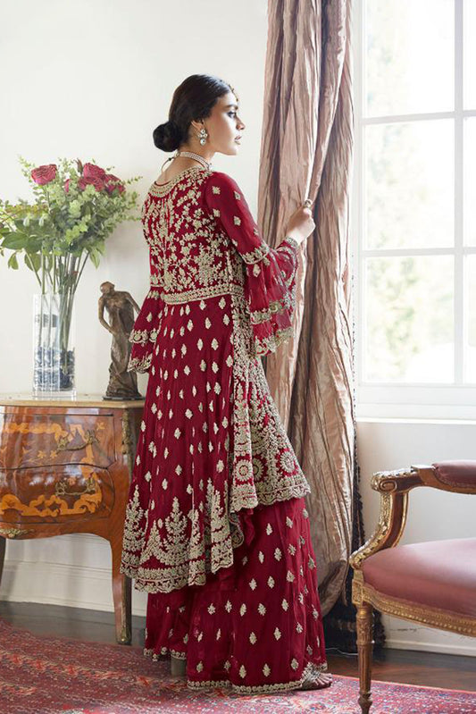 Premium Embroidered Sharara Suit Set | Luxury Party Wear by Kavlee