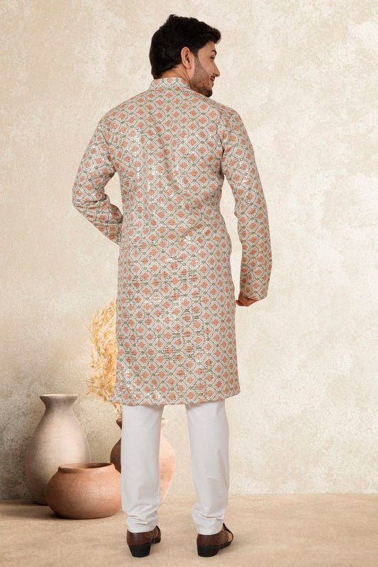 NAVLEE   COLOUR PRINTED KURTA FOR MEN