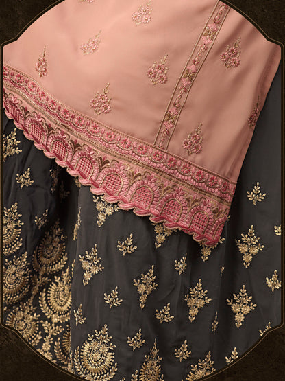 Premium Embroidered Sharara Suit Set | Luxury Party Wear by Kavlee