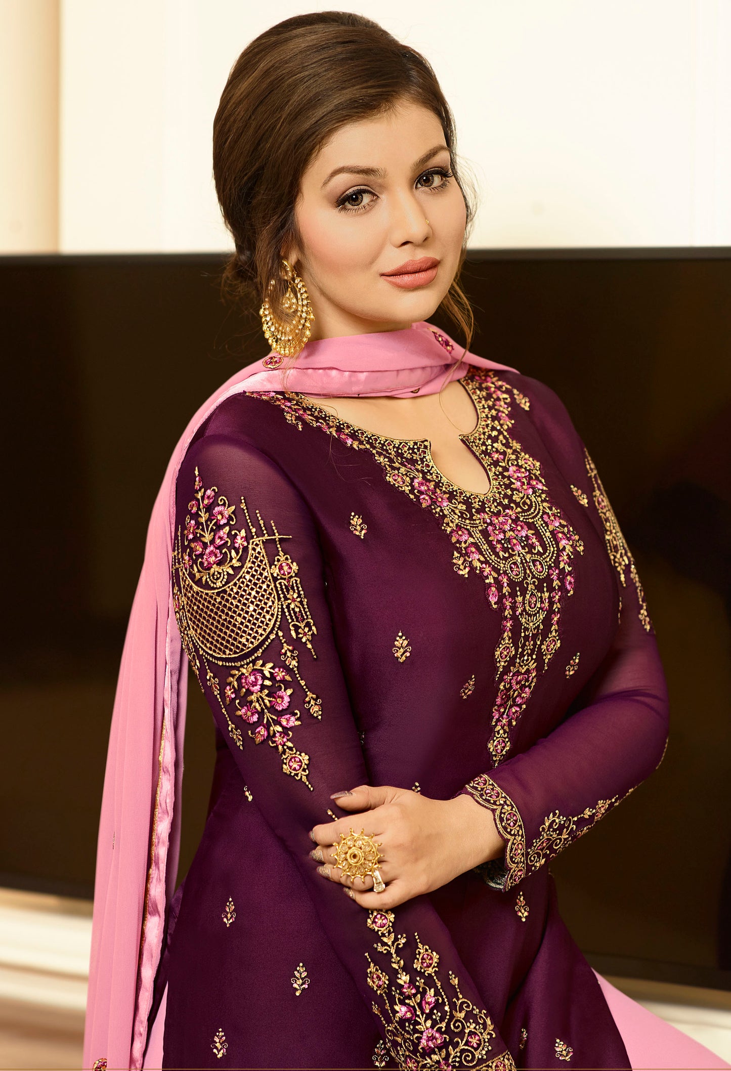 Premium Embroidered Sharara Suit Set | Luxury Party Wear by Kavlee