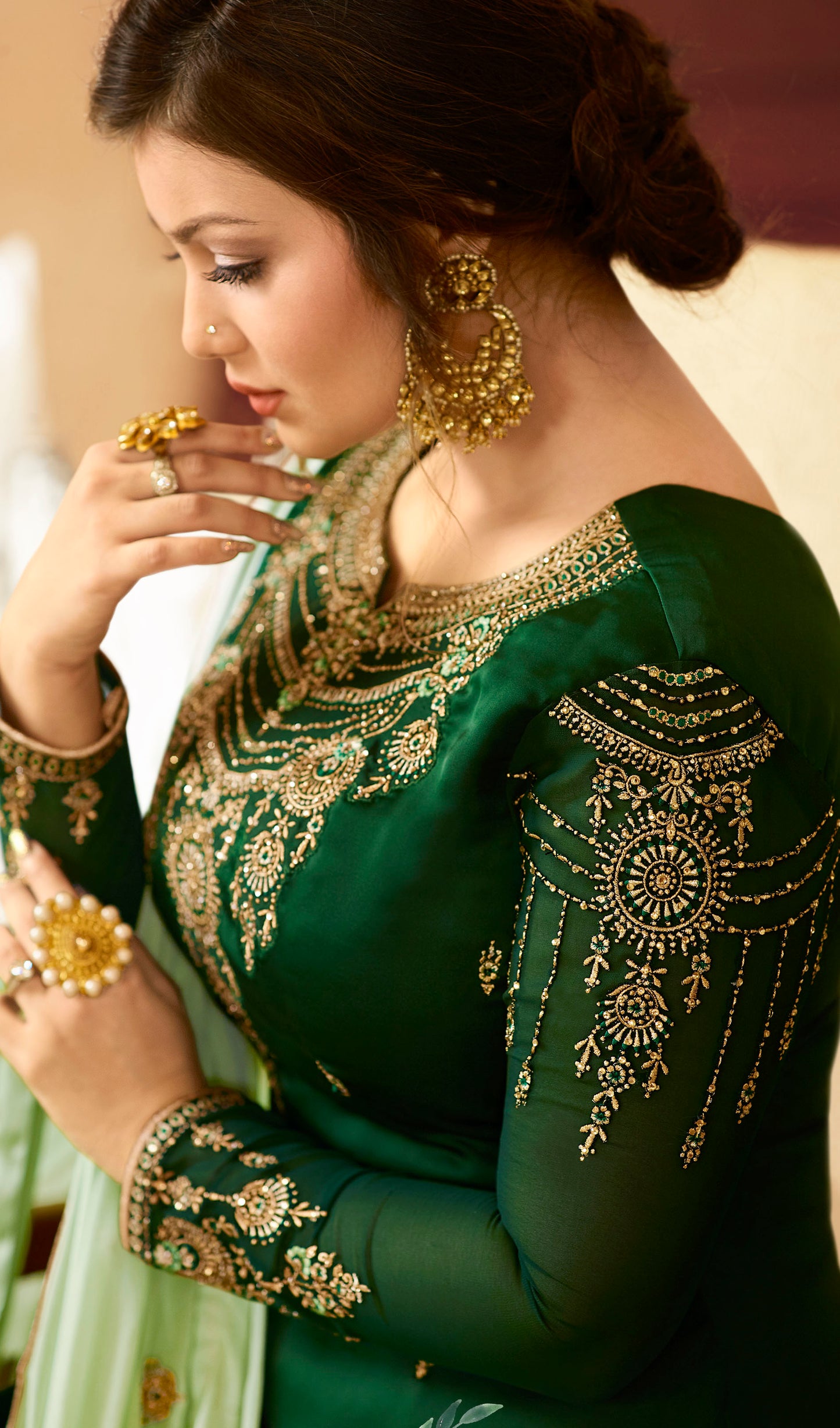Exquisite Wine Heavy Embroidered Peplum Sharara Suit | Premium Wedding Wear | Kavlee