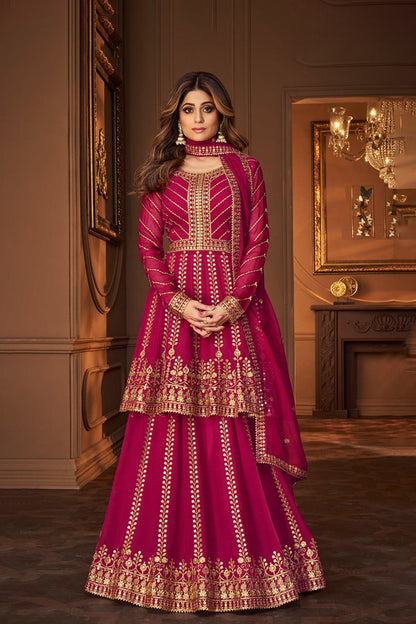 Premium Champagne Gold Heavy Embroidered Sharara Set | Luxury Wedding & Party Wear by Kavlee
