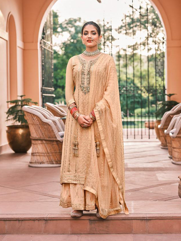 Premium Heavy Embroidered Sharara Suit