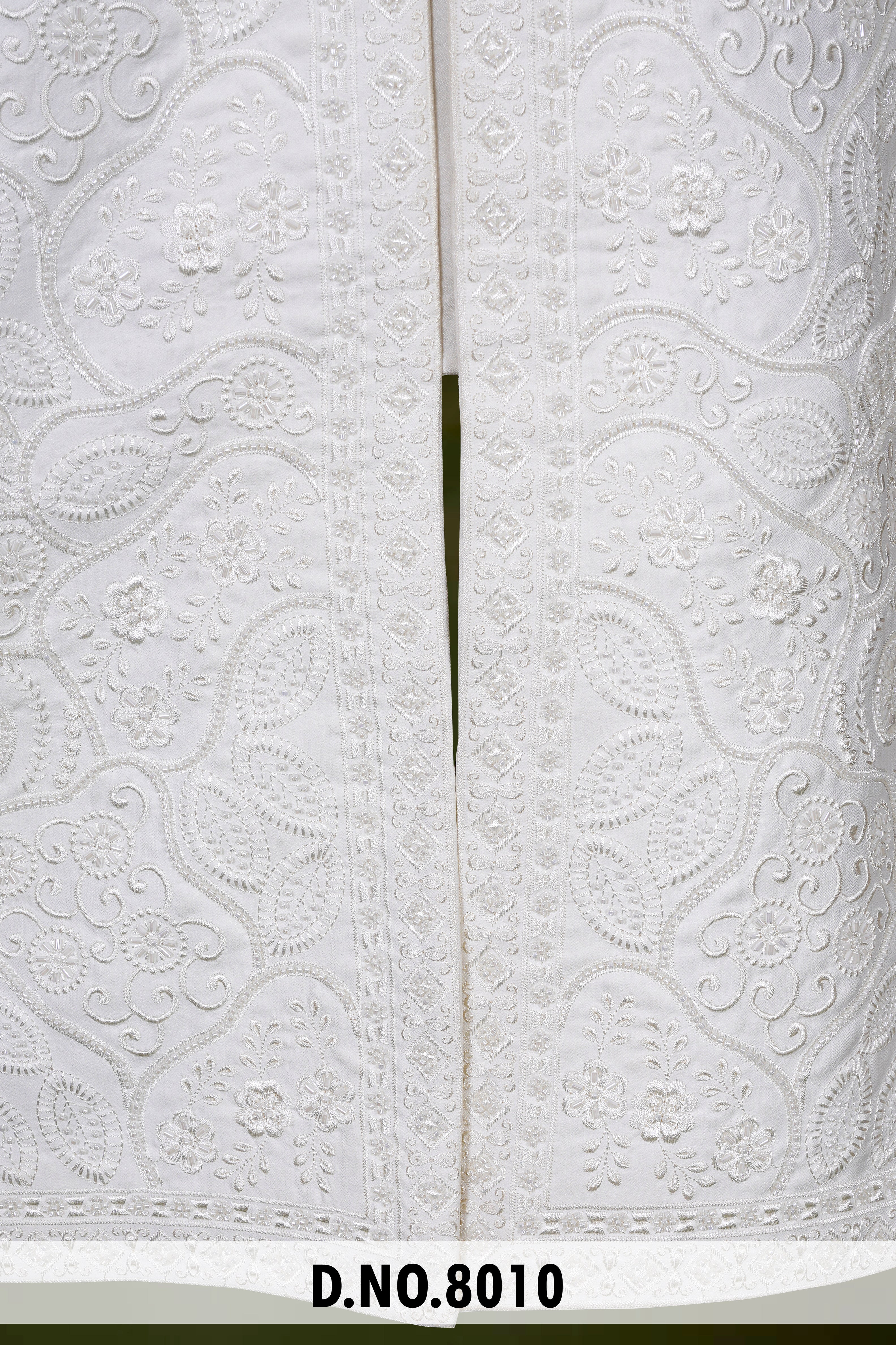 Men Cream Devine Touch Indo Sherwani – Unstitched Premium Wear