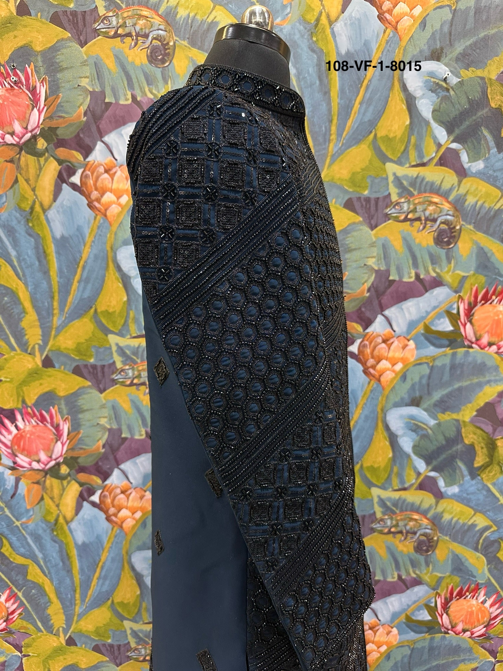 Men Rama TR Lachko Indo Sherwani with Coti & Free Pant – Unstitched Wedding Wear