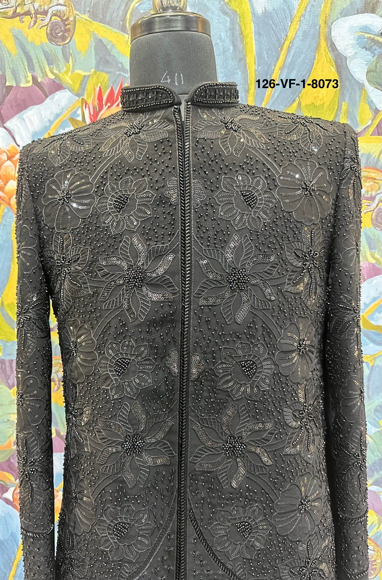 Men Black TR Lachko Indo Sherwani with Pant – Unstitched Wedding Wear