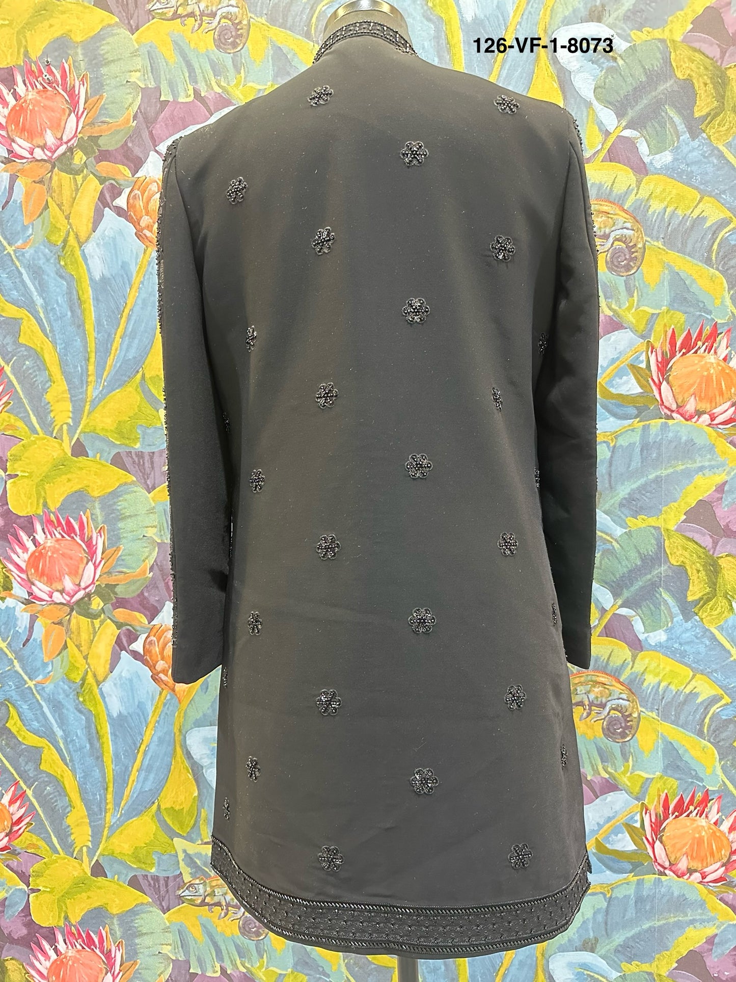 Men Black TR Lachko Indo Sherwani with Pant – Unstitched Wedding Wear