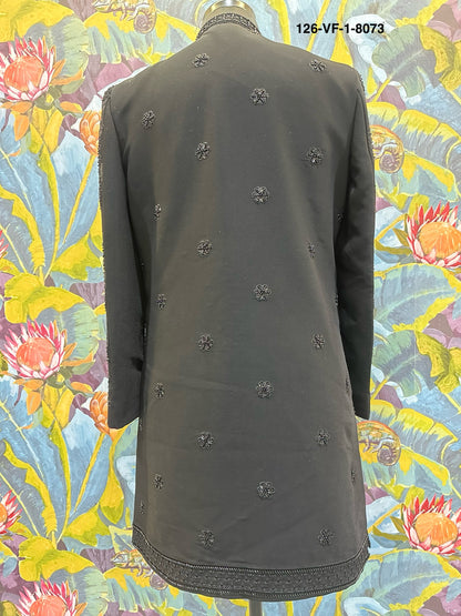 Men Black TR Lachko Indo Sherwani with Pant – Unstitched Wedding Wear