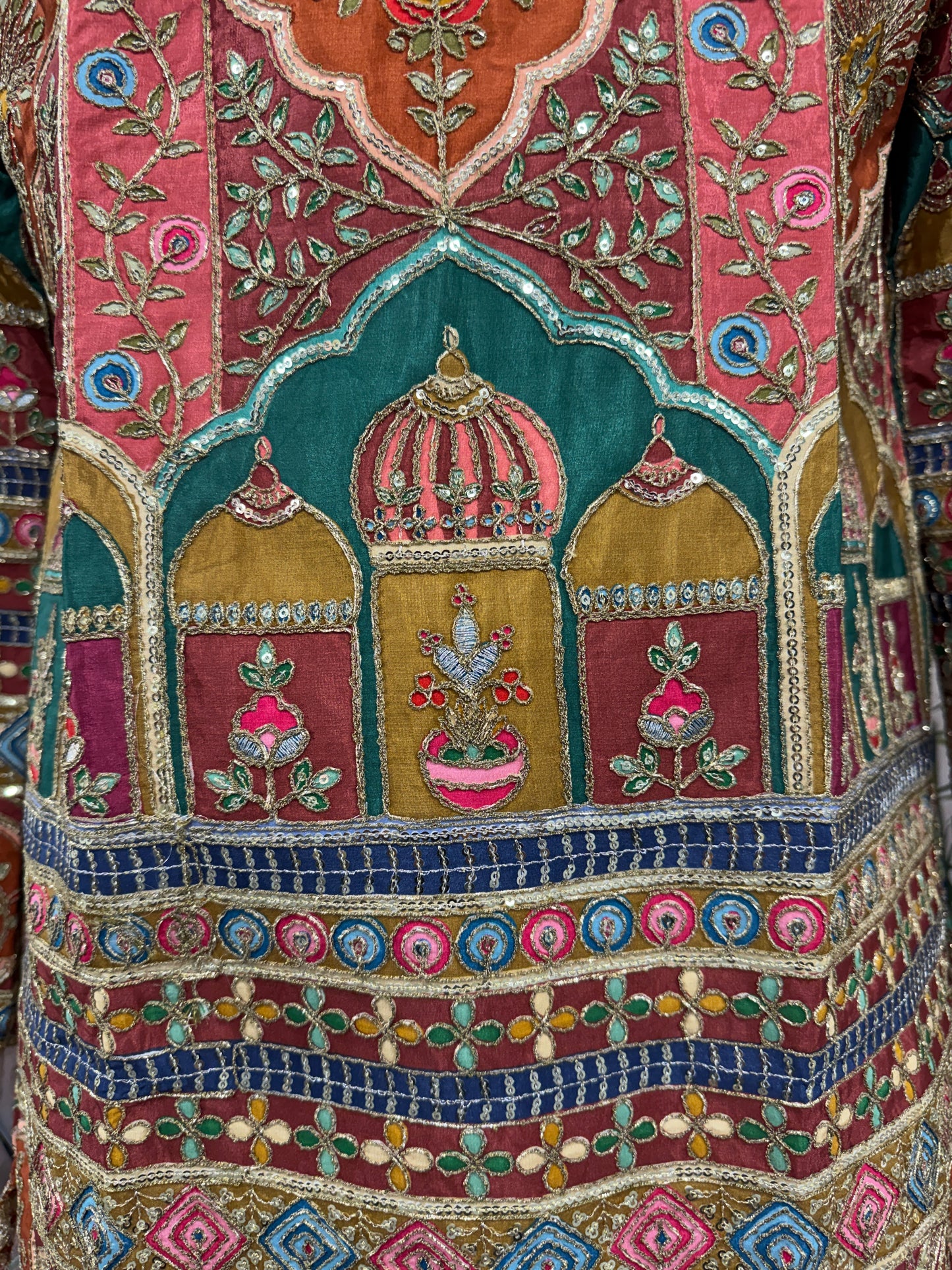 Royal Maroon Heritage Arch Men's Kurta