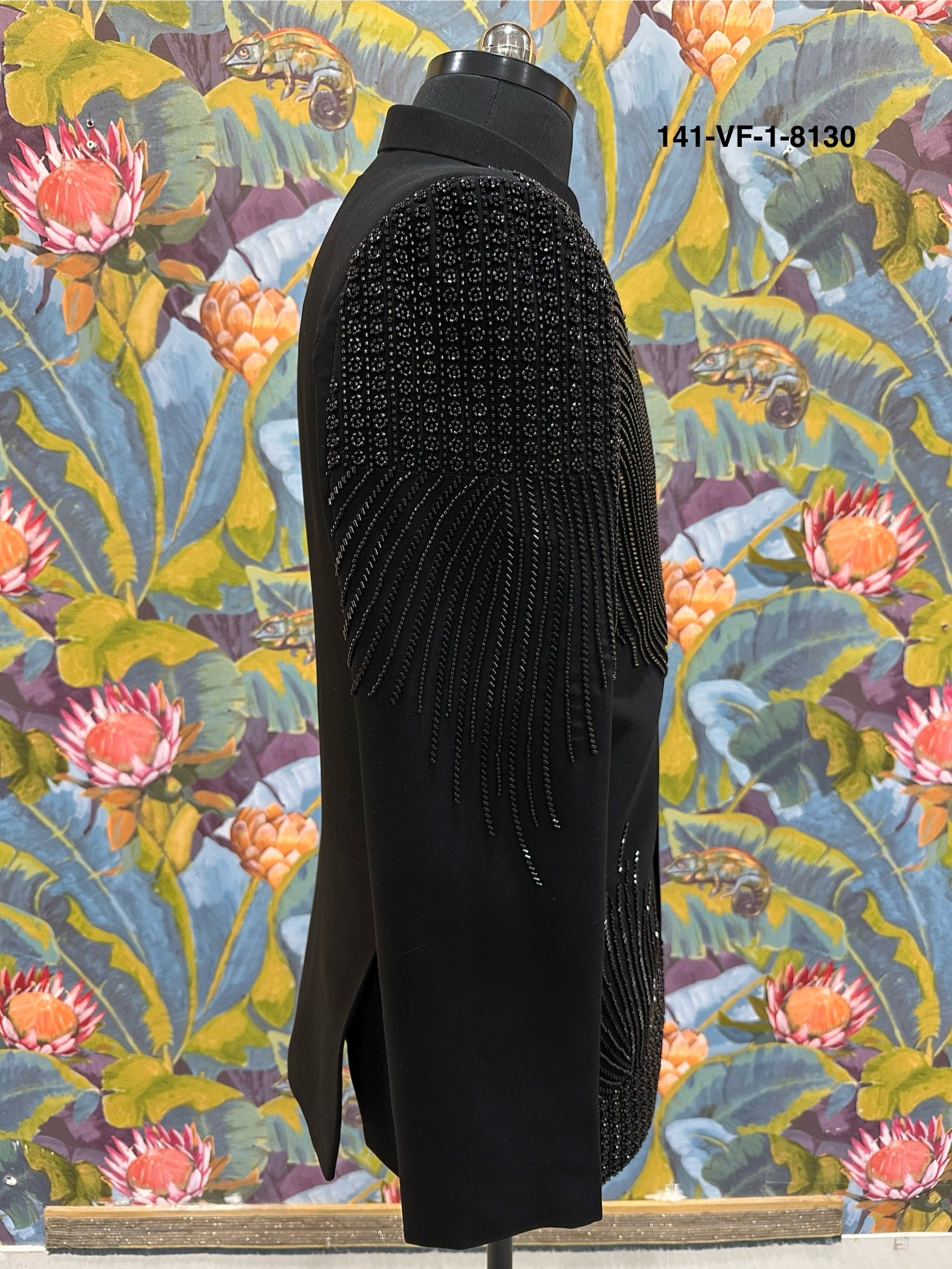 Men Premium Black Heavy Embroidered Sherwani Fabric with Free Pant – Unstitched Designer Wear